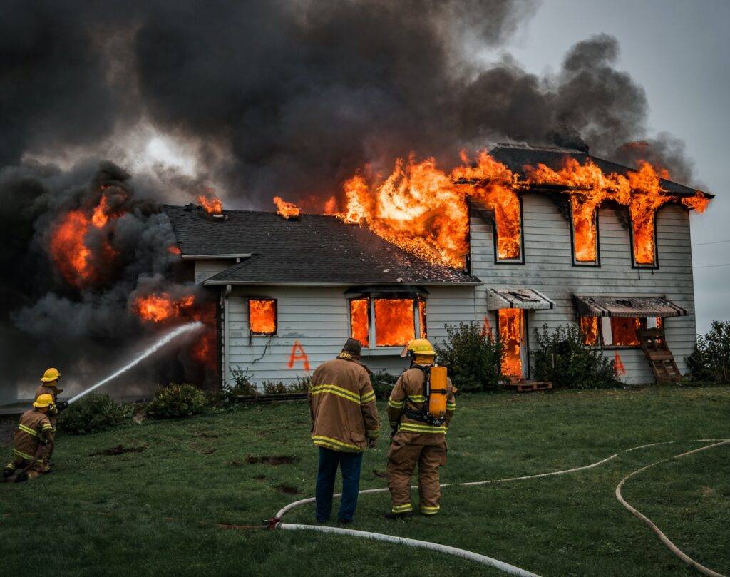 Fire burned house The Gemite modular building systems bring the safety that you and your family needs.