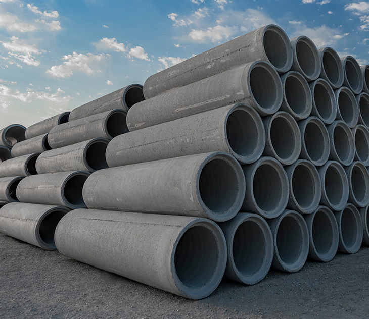 Precast concrete pipe Water and sewer pipes that could be made from self healing concrete, providing cities with sustainable, crack-resistant infrastructure